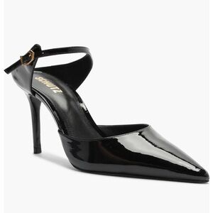 Schutz Laura Ankle Strap Pointed Toe Mule